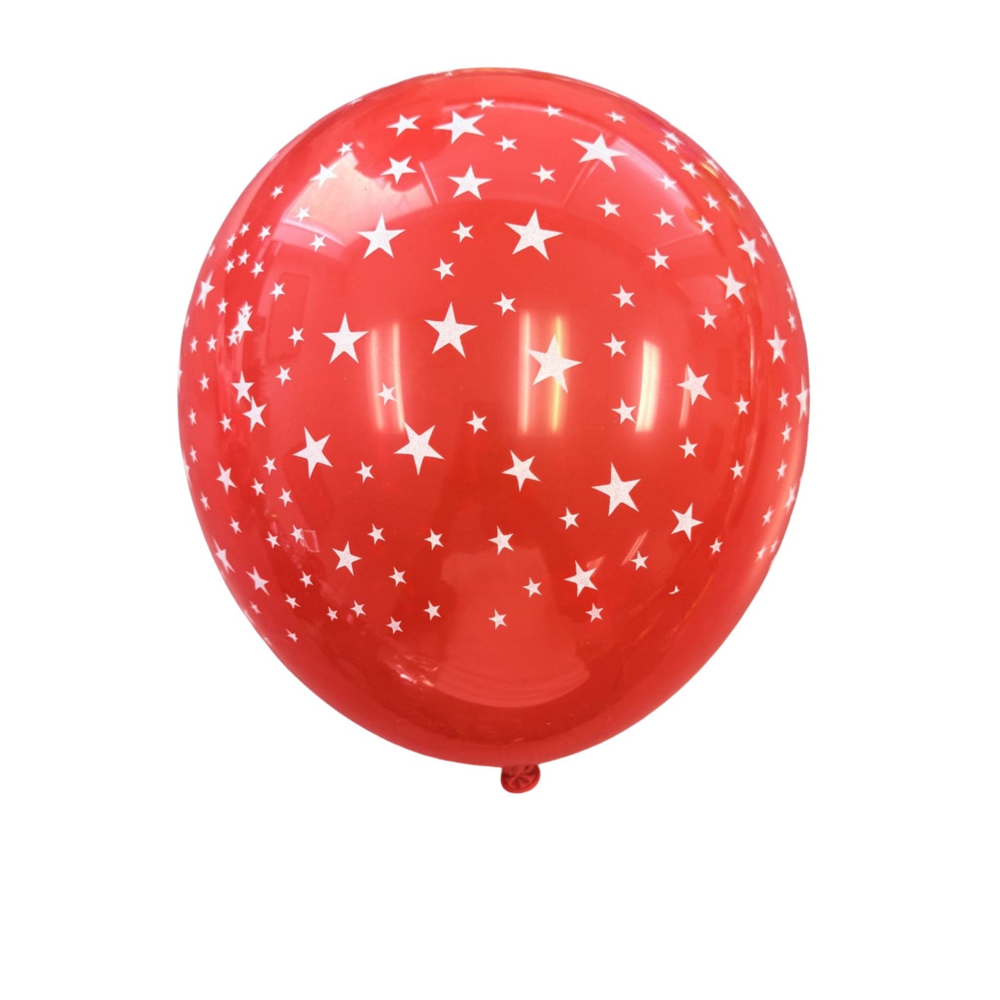 Red with Stars Latex Balloon