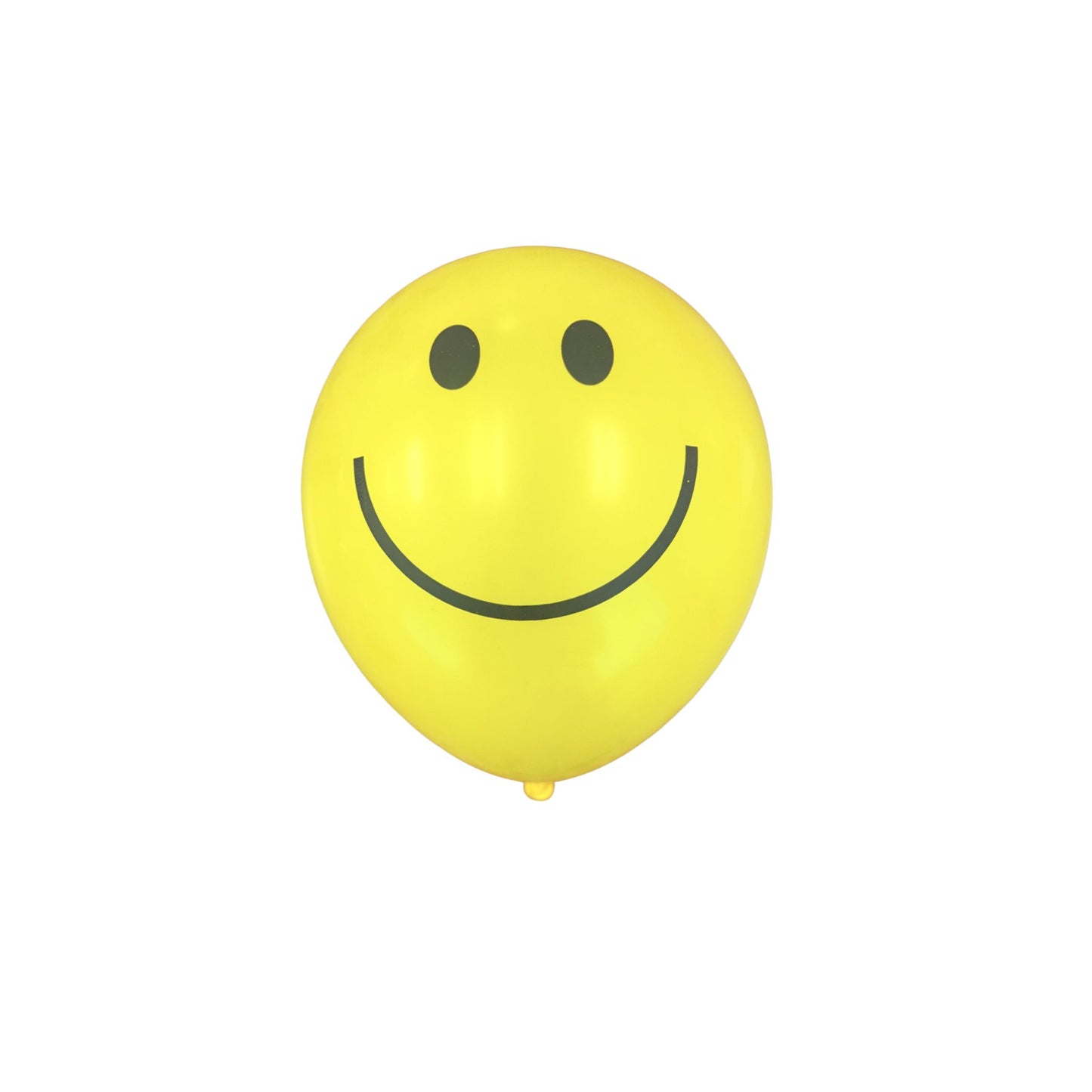 Yellow Smiley Face Latex Balloon