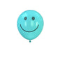 Blue Smiley Face Latex Balloon