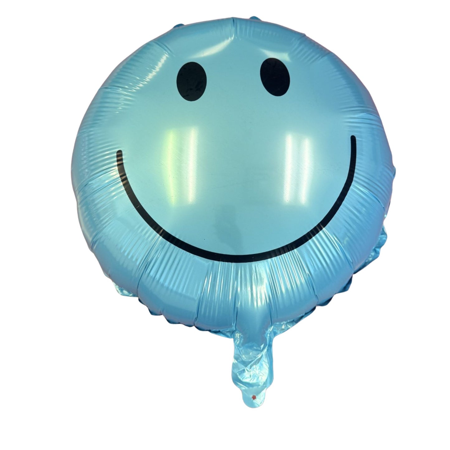 Light Blue Smiley Face Balloon
