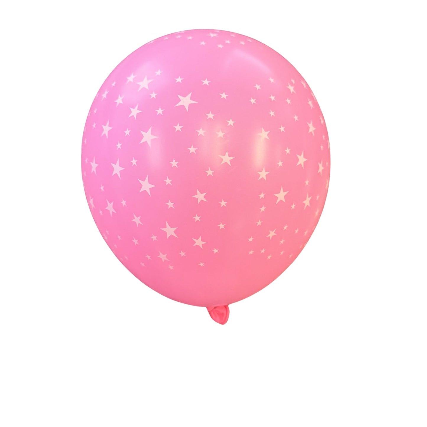Pink With Stars Latex Balloon