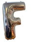 Silver Letter F Balloon